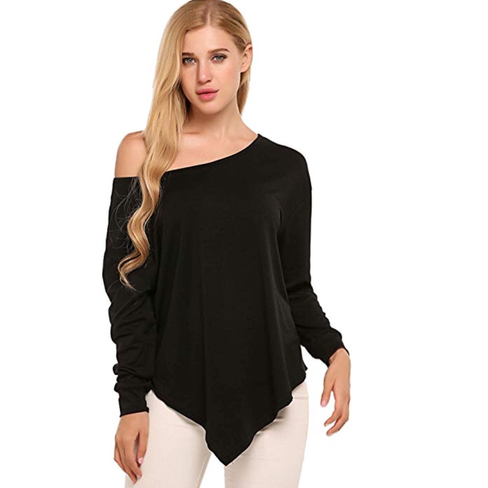 Beautiful women off shoulder loose blouse - Picture 7 of 8